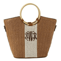 Straw Canvas Handbag