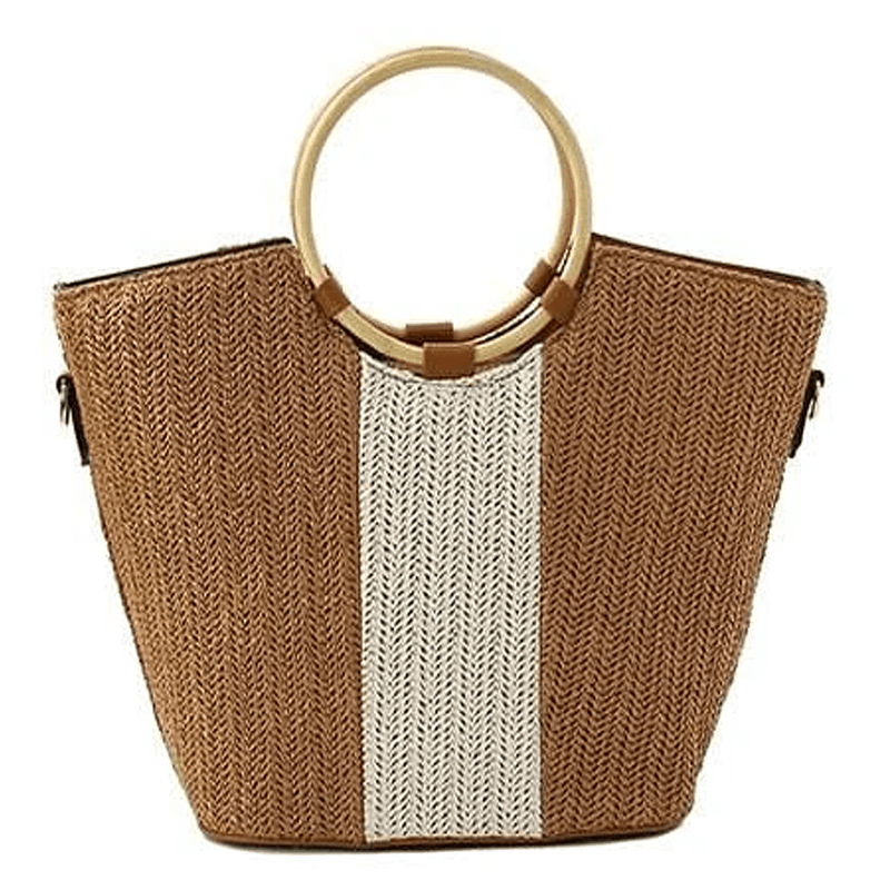 Straw Canvas Handbag
