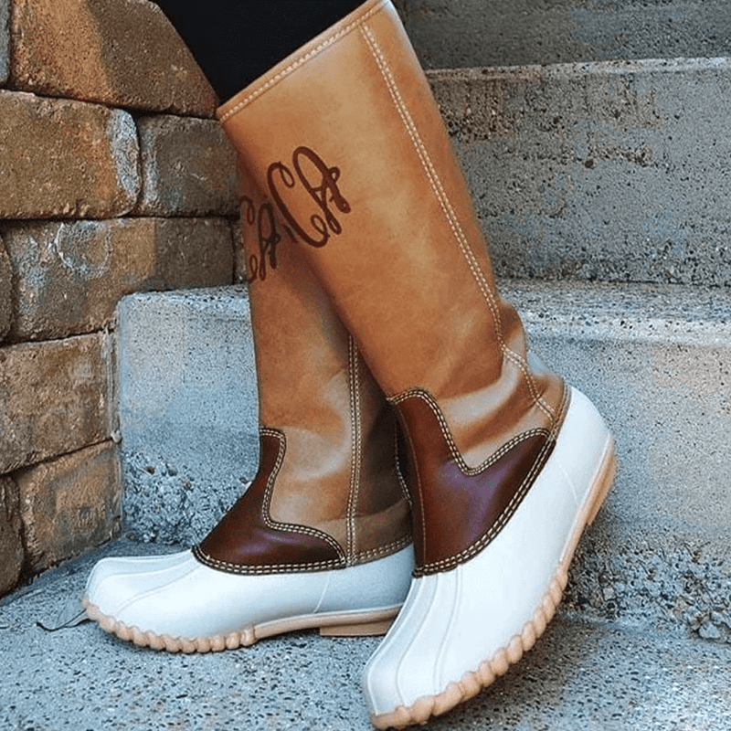 Tall TAUPE Duck Boots