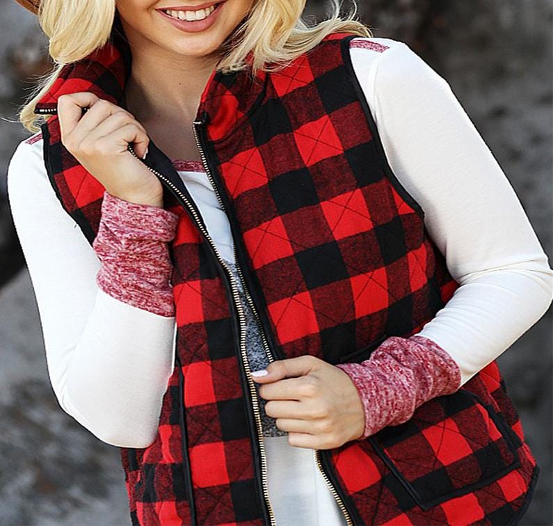 Red Buffalo Plaid Vest