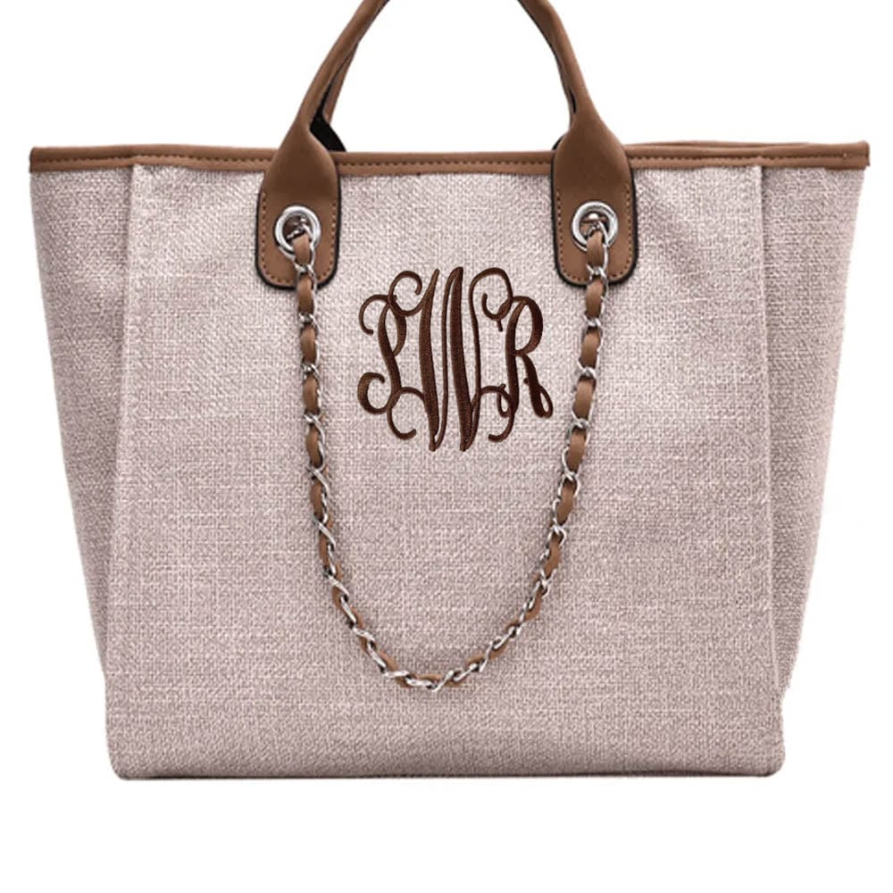 Tweed Chain Handbag