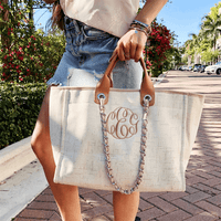 Tweed Chain Handbag