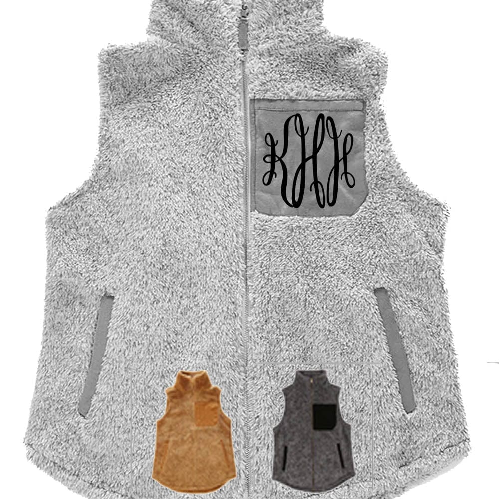 Micro Fuzzy Patch Pocket Vest