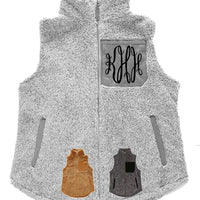 Micro Fuzzy Patch Pocket Vest